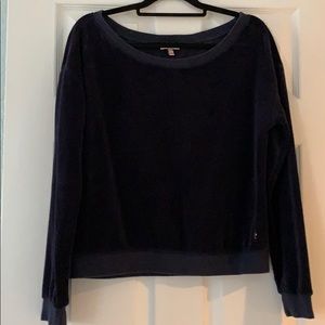 💞 VINTAGE Juicy Couture Velour Black top Size Large